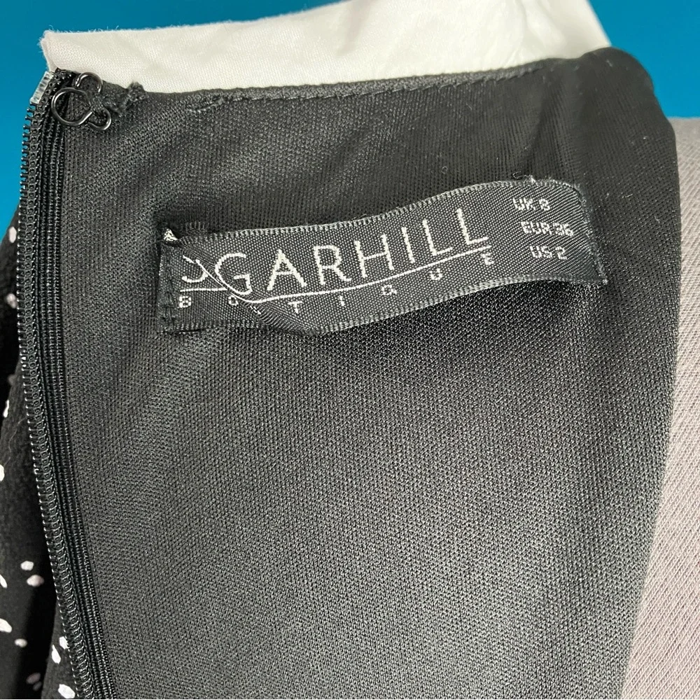 Sugarhill Boutique Make A Wish Mod 60s Tunic Midi Dress w/ Sleeves & Collar UK 8 - Picture 11 of 14